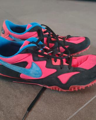 Scarpe chiodate Nike rosa-blu