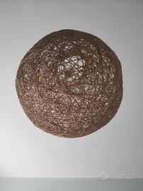 lampadario di corda sferico