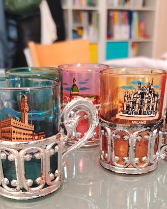 set bicchieri vintage del buon ricordo 