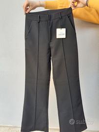 Pantalone elegante nero a zampa