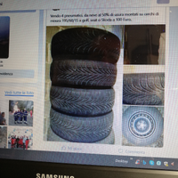 Gomme invernali montate su cerchi