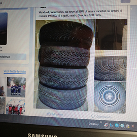 Gomme invernali montate su cerchi