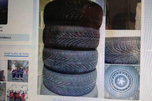 Gomme invernali montate su cerchi