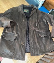 giacca uomo vera pelle di vacca vintage