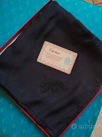 Foulard di seta nero Cartier