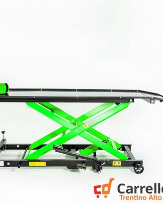Ponte moto sollevatore con pompa a pedale VERDE