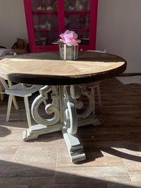 TAVOLO DA SALONE STILE SHABBY