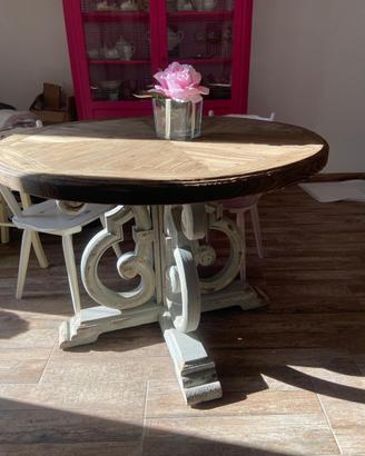 TAVOLO DA SALONE STILE SHABBY