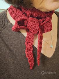 Sophie Scarf mini sciarpa maglia lana fatta a mano