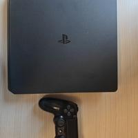 ps4 slim con controller, cavi e giochi inclusi
