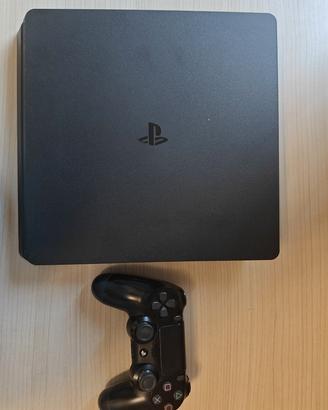 ps4 slim con controller, cavi e giochi inclusi