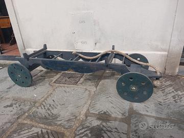 carrello per canoa vintage
