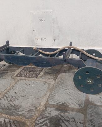 carrello per canoa vintage