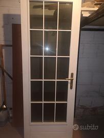 Porta a vetri laccata bianca