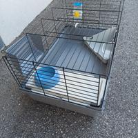 Gabbia per Cavie/Conigli 75 l x 47 p x 43 h cm