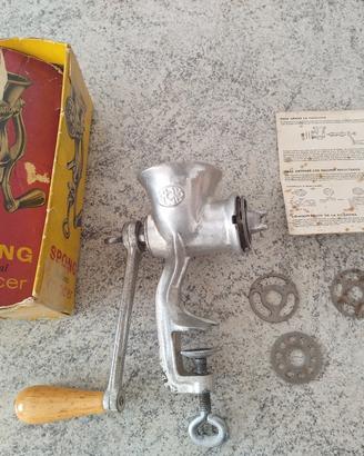 Tritacarne vintage in lega della Sponge National 2