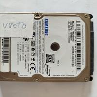 HDD da 250 Gb in formato 2.5", interfaccia S-ATA