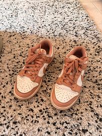 NIKE DUNK BASSE WHITE/ROSE WHISPER TG. 39