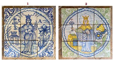 Mattonella riggiola S. Agata Patrona di Catania