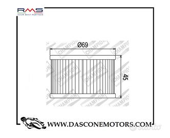 Filtro olio Champion COF011 Honda Cb Cbx 400 500 5