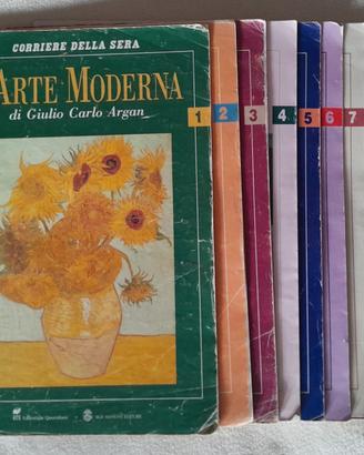 9 Fascicoli "L'Arte Moderna di G.C.Argan"