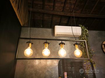 lampadario stile industriale 