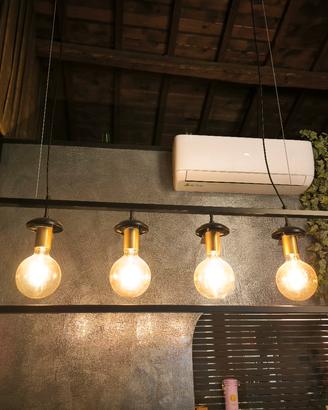 lampadario stile industriale 