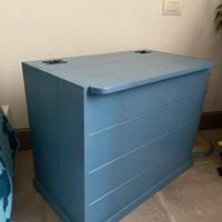 Baule fatto a mano in legno massello