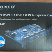 orico - scheda pcie per porte usb 3.0