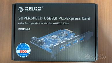 orico - scheda pcie per porte usb 3.0