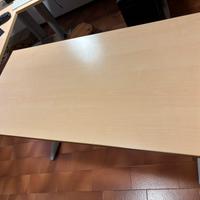 Tavolo studio legno 60x120 h72 porta cavi