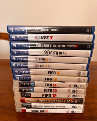 Lotto giochi Ps4 e Ps3