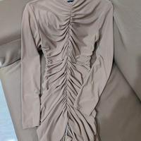 Miniabito beige/nude