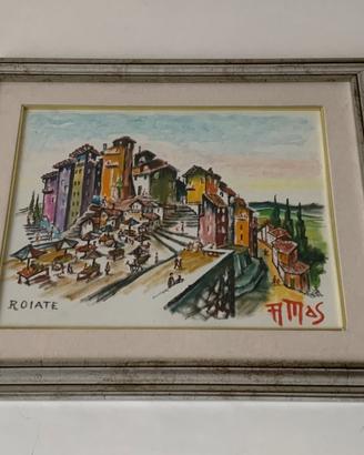 Quadro borgo di Roiate