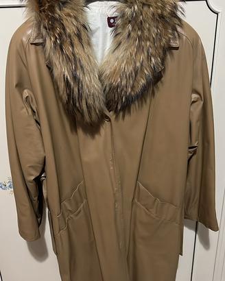 CAPPOTTO LUNGO IN PELLE