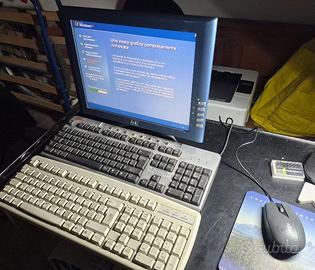 PC Windows XP SP3 Retro Gaming +Monitor +Stampante
