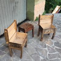 Coppia Antiche Arche Fine 800 e sgabello