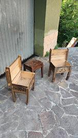 Coppia Antiche Arche Fine 800 e sgabello