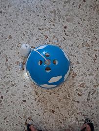 lampadario ikea blu con nuvole