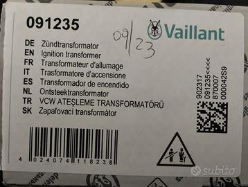 Trasformatore di accensione guasto 091235 Vaillant