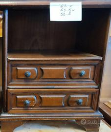 Mobiletto con 2 cassetti,vintage,presenta difetti,