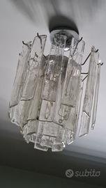 modernariato 60 70 lampadario design murano