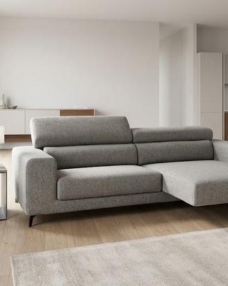 divano in tessuto 3 posti con relax