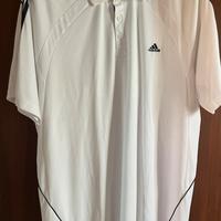 Polo Adidas ClimaCool - Bianca e Nera - Taglia XL