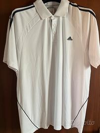 Polo Adidas ClimaCool - Bianca e Nera - Taglia XL
