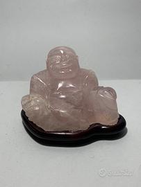 Buddha in quarzo rosa