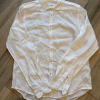 Camicia uomo bianca Clayton taglia XL in 100% lino