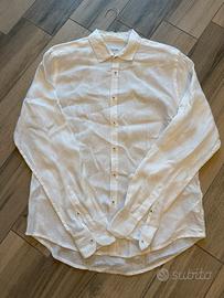 Camicia uomo bianca Clayton taglia XL in 100% lino