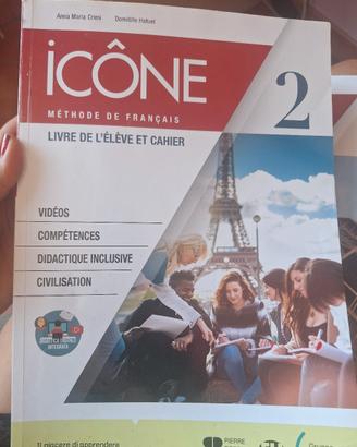 Libro di francese Icône Vol 2 e civilisation - ELI