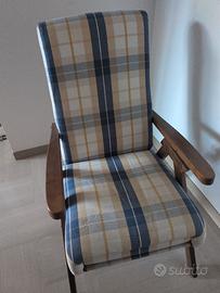 Sedia pieghevole lin legno
